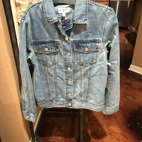 Blu Pepper Jackets & Coats Nwt Blu Pepper Denim Jacket S Poshmark